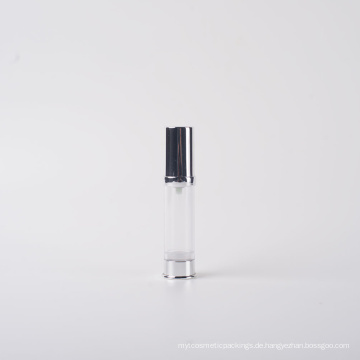 5ml Kunststoff Airless Flasche mit Alu Cap und Base